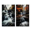 «Waterfall Dancing Cascades», 2 pièces sur toile-1183880890-1183880882