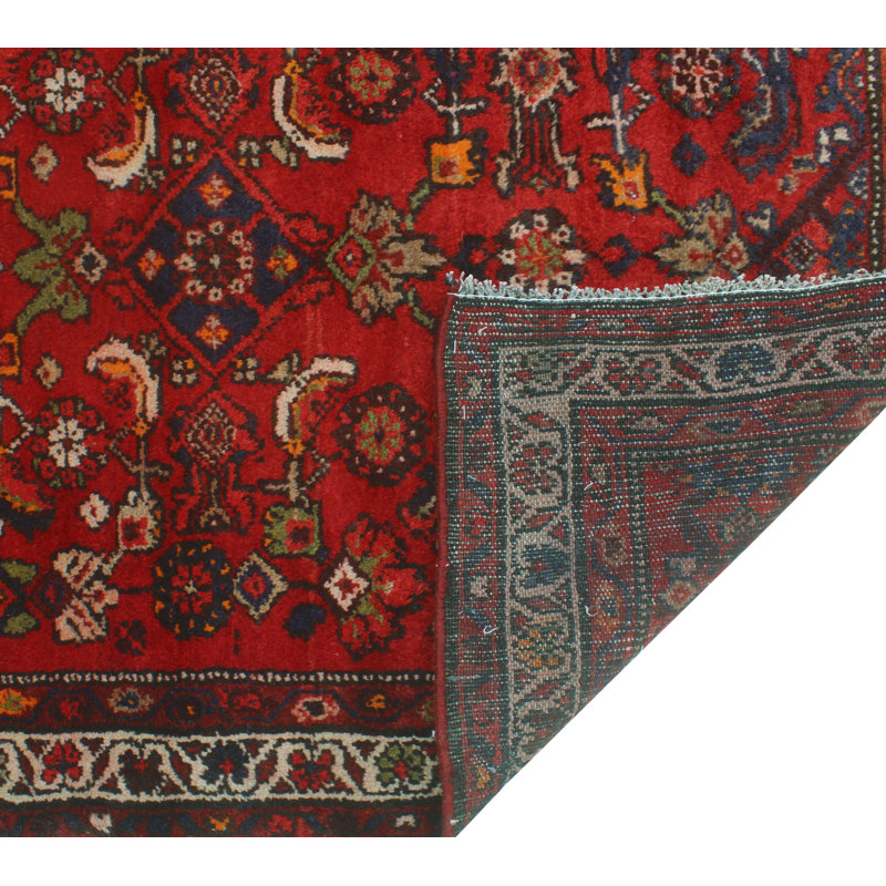 One-of-a-Kind 3'6" x 13'9" New Age Runner Wool Area Rug in