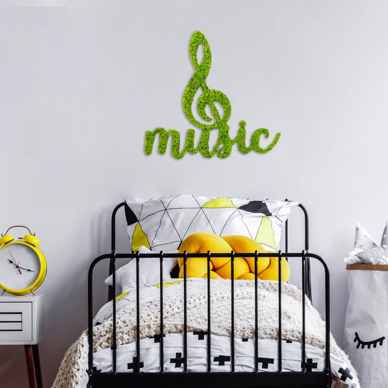 Décoration murale Lush Melody Moss Treble Clef - Décoration murale