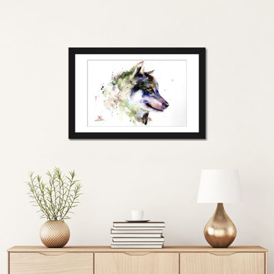 Loup, reproduction d’art sur toile tendue