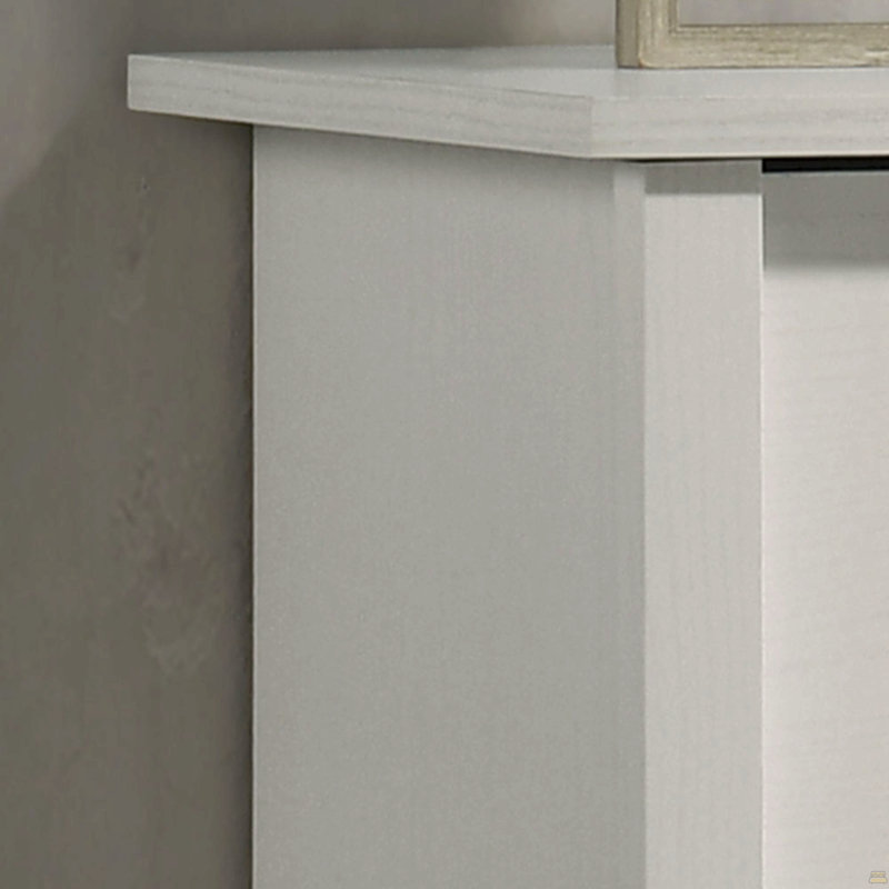 32"W 4-Drawer Chest With Handles, White