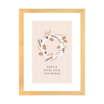 « Have a Holly Jolly Christmas » par Orara studio, reproduction d’art