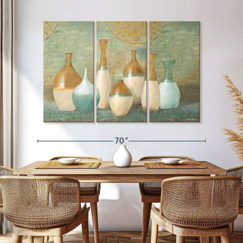 Senne Ivory Vessels, 42" H x 65" W