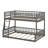 Full XL Over Queen Bunk Bed With Guardrails And Ladder-1026937881
