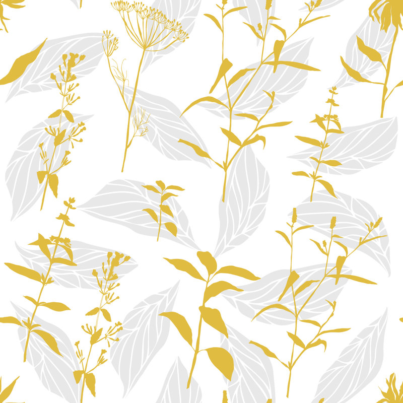 Rouleau de papier peint Herbs L 18,75 pi x l 25 po