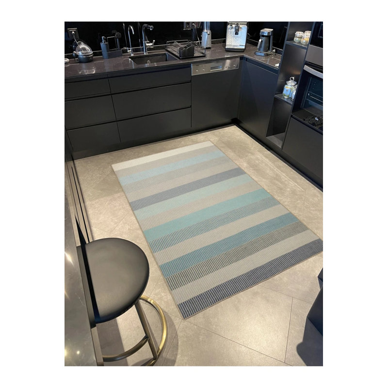 Tapis tissé multicolore, Rectangle 3 pi 4 po x 6 pi 7 po