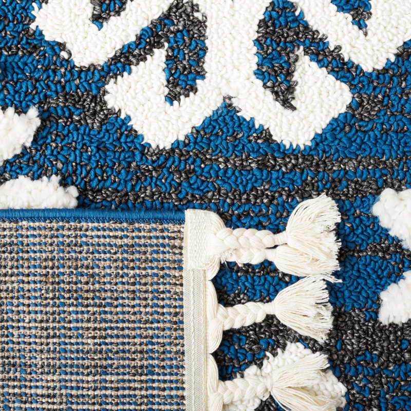 Tapis performance à poils longs style marocain, Rectangle 8 pi x 10 pi