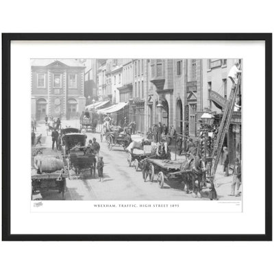 Wrexham, High Street From Wynnstay Arms 1895 by Francis Frith - Single Picture Frame Print