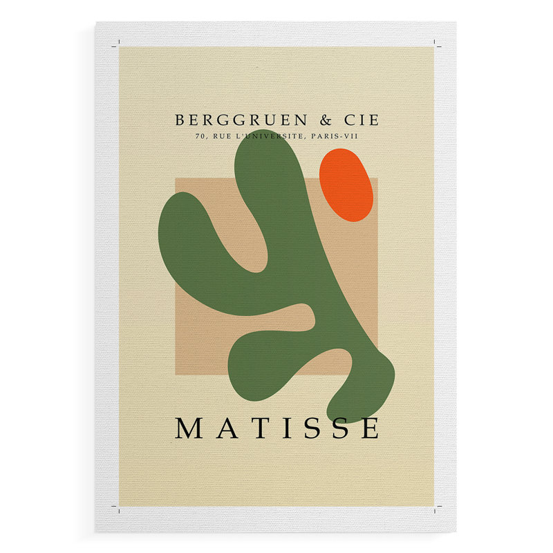 Matisse Cccxli, reproduction encadrée - reproduction de toile seulement - non encadrée, H 18 po x l 12 po