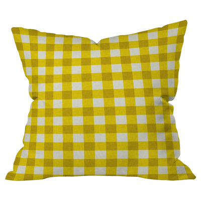 Gingham Indoor/Outdoor Throw Pillow