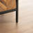 38” Two-Door Reclaimed Wood Parquet Storage And Accent Cabinet