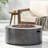 Round Iron Fire Pit With 40,000 , Smokeless, Propane - Fueled, , Quick Start, No Assembly, Stone Gray, 32 Inches Wide, Deep, 13.5 High, 38.96 Lb Pit, Ignition,