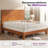 Bilal Full Size Solid Wood Platform Bed Frame with 47.2'' Headboard,Brown-1111246594-1111246597