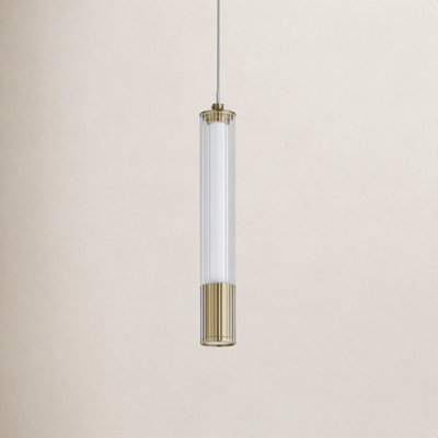 Celine Single Light Ribbed LED Pendant
