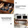 Adakras 60" Mid-century Modern Writing Desk with Built-in Outlets and Compartmentalized Drawer and Cable Management