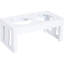 Station de rangement pour aliments pour animaux 23 po en blanc