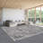 Oriental Machine Washable Rug with Rubber Backing for Living Room Non-Slip Dining Room Rug Easy-Cleaning Floor Carpet for Bedroom Office Playroom_OKPHO_155Y_Floral;Oriental_Gray-1781862758