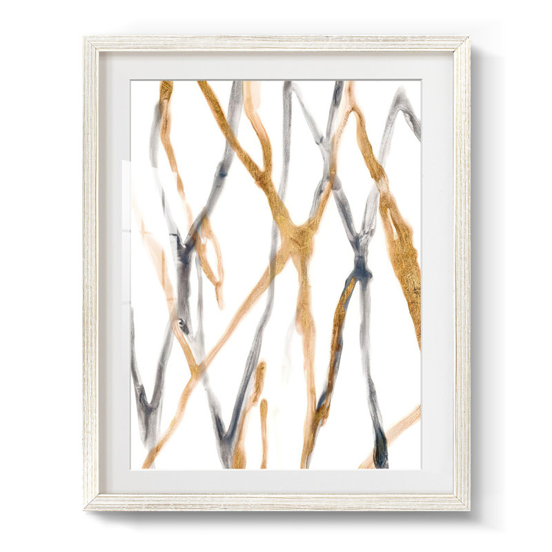 Runnel IX - impression encadrée, H 28,5 po x l 20,5 po, Blanc