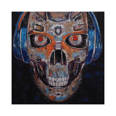 Skull Beats by Michael Creese - Wrapped Canvas Painting