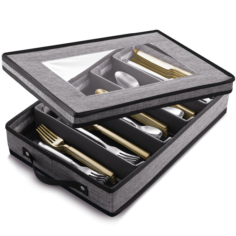 Hard Shell Flatware & Utensil Storage Box