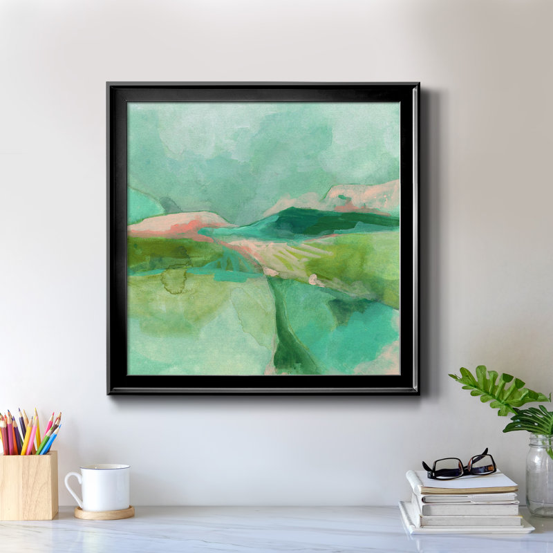«Mint Valley II», reproduction encadrée de qualité supérieure - prête à être accrochée, H 30,5 po x l 30,5 po x P 1,5 po