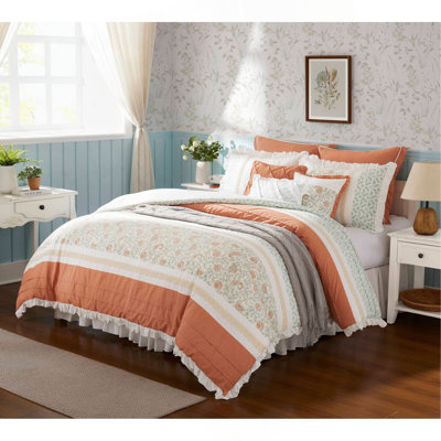 9 Piece Cotton Percale Comforter Set