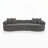 Chenille 4-Seater Sectional Curved Sofa,No Assembly Needed-346433471