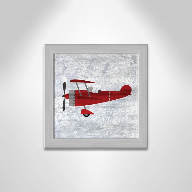 Impression sur papier rouge 2, H 12 po x l 12 po x P 0,6 po, Encadré plat argent