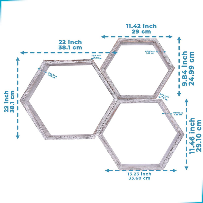 Adale 3 Piece Hexagon