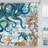 Ocean Shower Curtain With Hooks