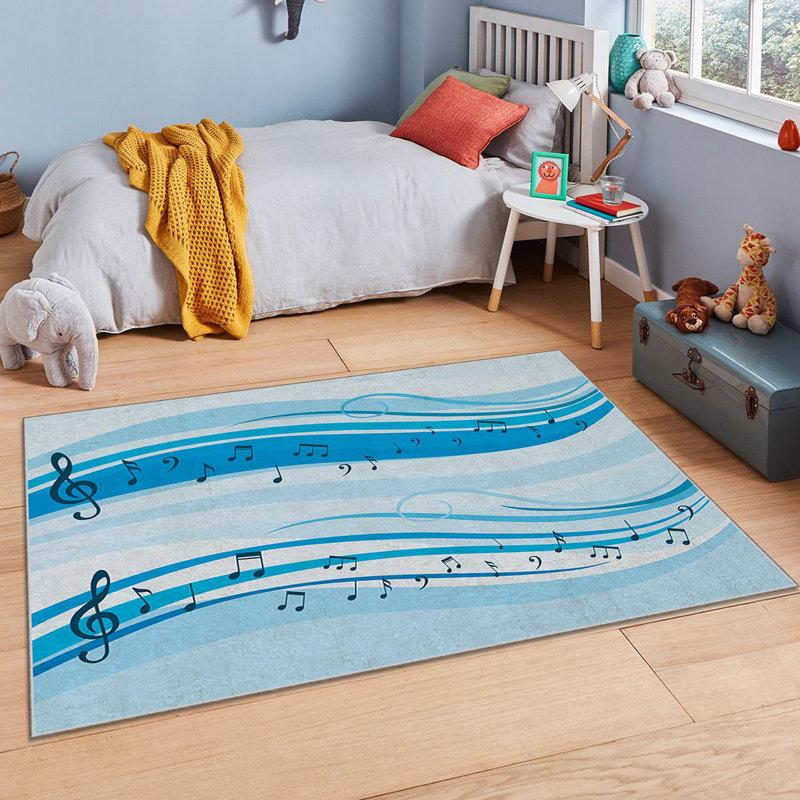 Luxurious Area Carpet (3.3 x 5.9 ft), 100% Polyester, 740 g/m² | Non-Slip Felt Underside, Laminated Sponge for Comfort | Antibacterial, Easy to Clean, Machine Washable | Perfect for Living Room & Bedroom Décor