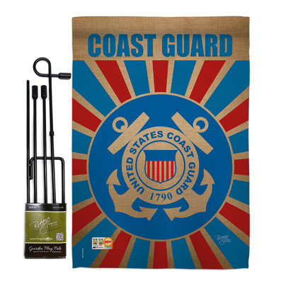 Double Sided 18.5 in. H x 13 in. W Polyester Flag set