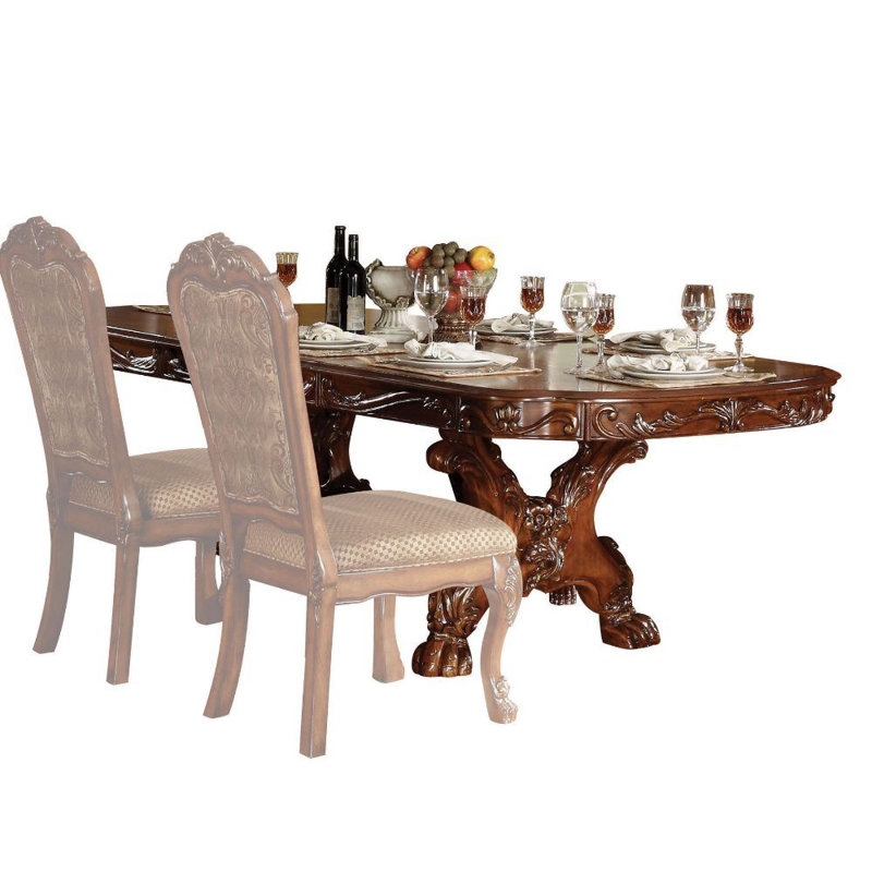 Mckynlee 8-Person Solid Wood Extendable Dining Set