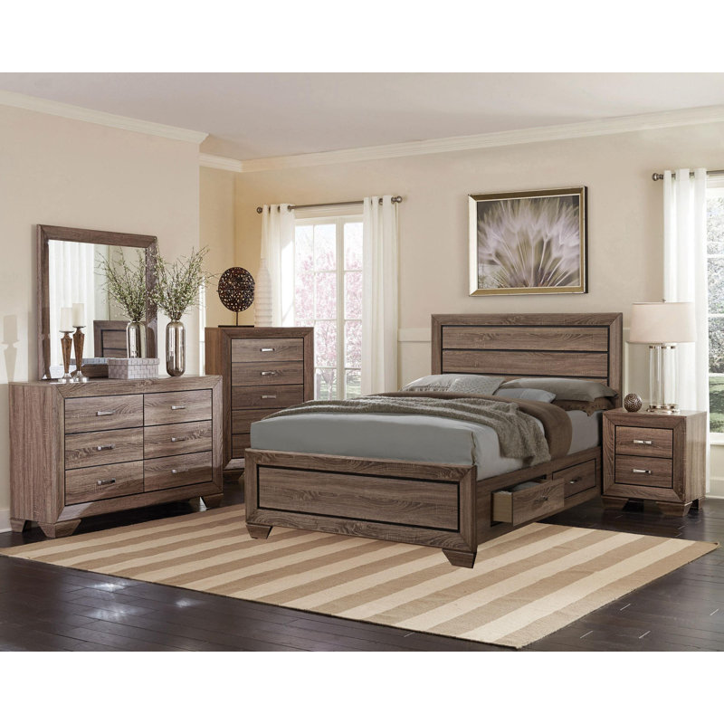 Ensemble de chambre à coucher 5 pièces élégant, conçu pour le style et le confort Ensemble de chambre à coucher 5 pièces Ezmay 