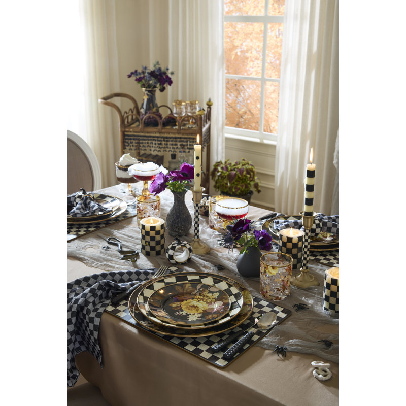 Wild Rose Brown Dinner Plate