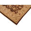 Tapis brun / ivoire floral en laine noué à la main 8 pi 11 po x 12 pi 4 po Floral