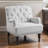 Auguust 34" Traditional Tufted Polyester Accent Chair with Velvet Fabric Upholstery, Nailhead Trim, Button-Tufted Back-2061383343