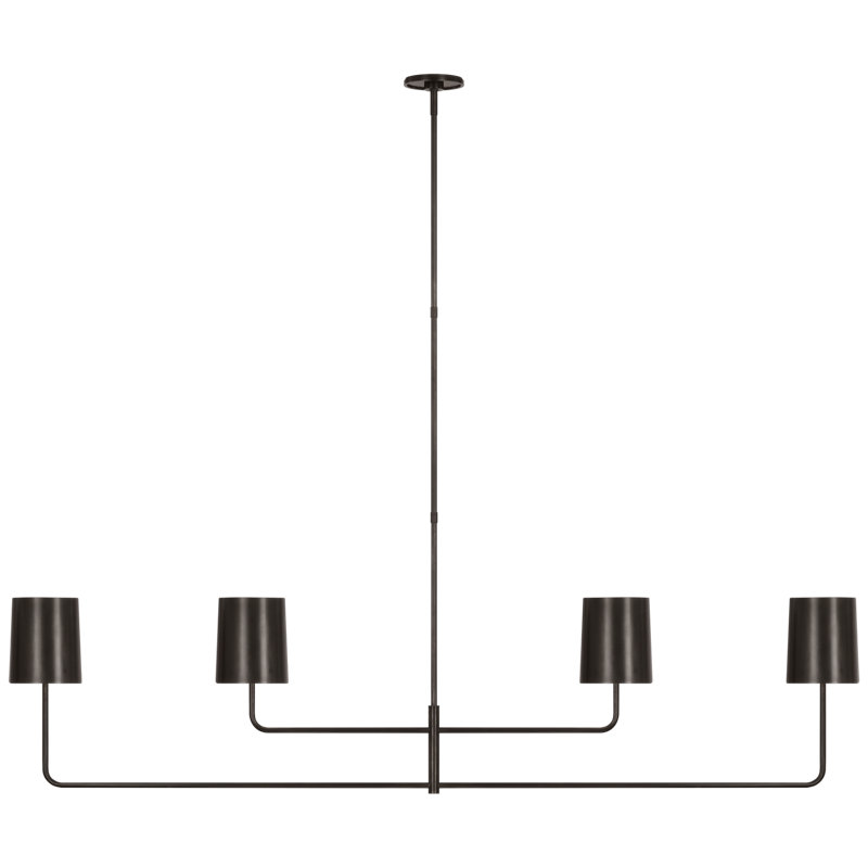 Go Lightly 4 - Light Chandelier, Black, Bronze