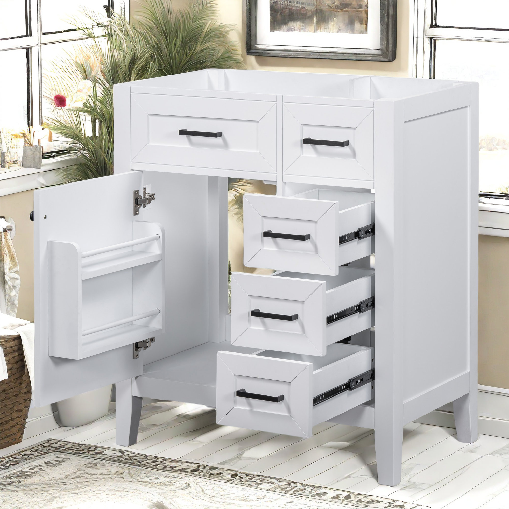 Ebern Designs Seph 29.5 Single Bathroom Vanity without Top & Reviews ...