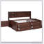 Lit capitaine avec tablettes de rangement intégrées Lit capitaine pleine grandeur en bois avec tablettes de rangement intégrées, 4 tiroirs et 2 armoires