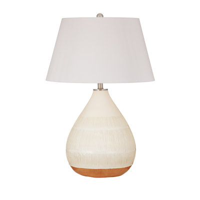 Calira 28" Cream Ceramic Table Lamp