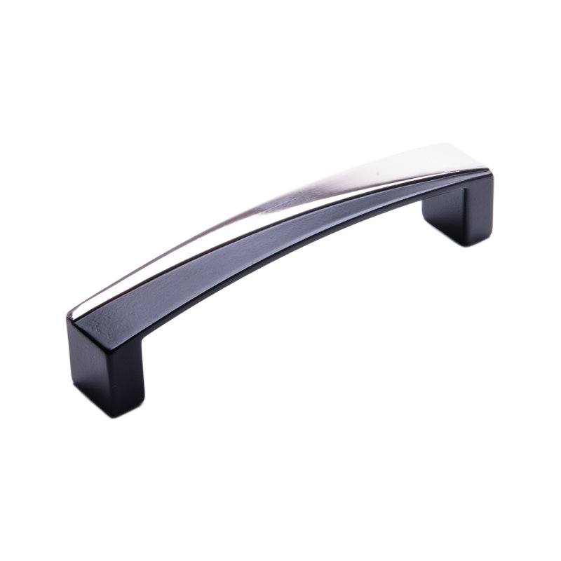 CP Series 5" Center-to-Center Arch Pull, Polished Nickel and Black