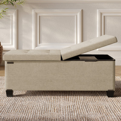 Vérrant Fabric Storage Ottoman Bench