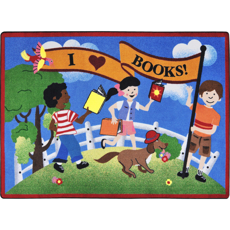 Library Day© Indoor Rug, Rectangle 7'8" x 10'9"