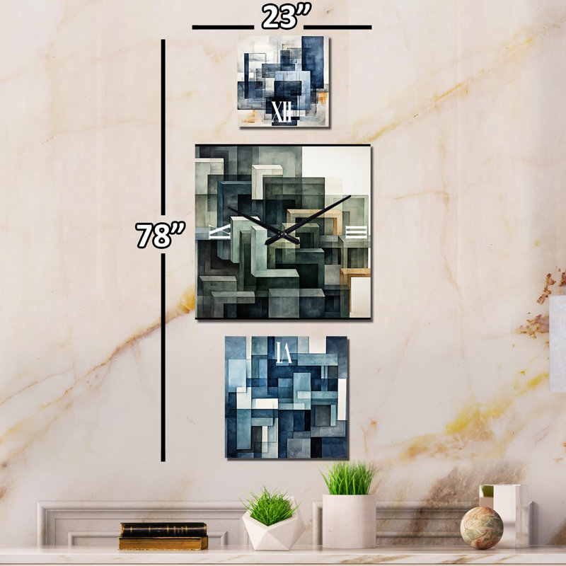 Mahaylia Metal Wall Clock