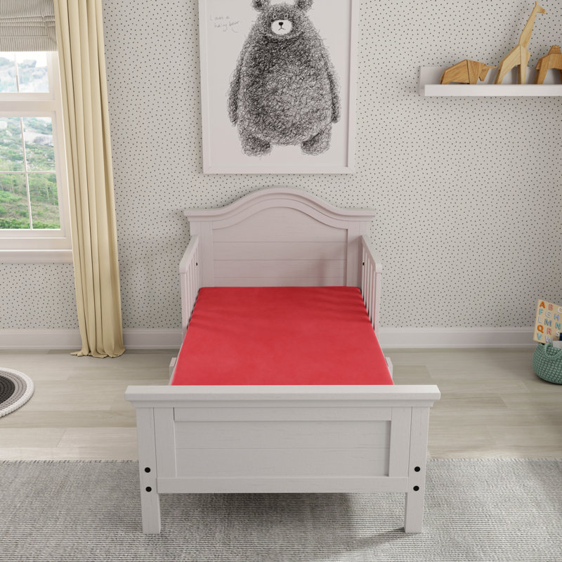 Matelas rouge 5 po avec housse résistante à l'eau, Lit simple