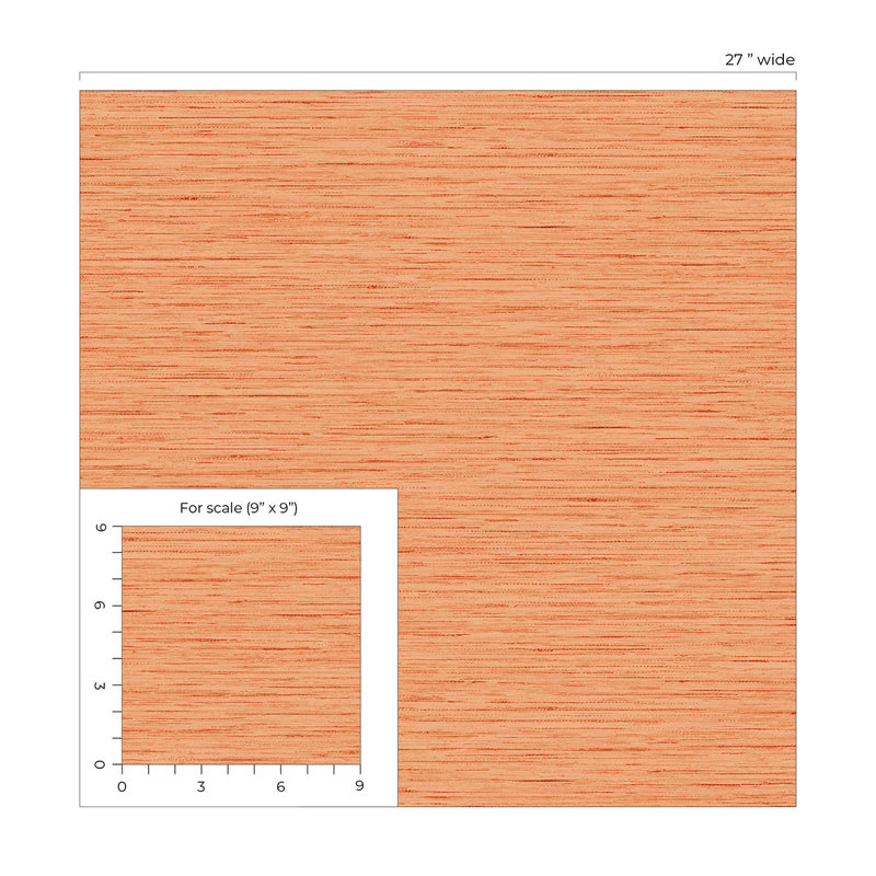 Vinyl Wallpaper Roll, Persimmon