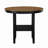 5Pc Counter Height Dining Set Round Table With Storage And 4 Counter Height Chairs 2-Tone And Wooden Furniture