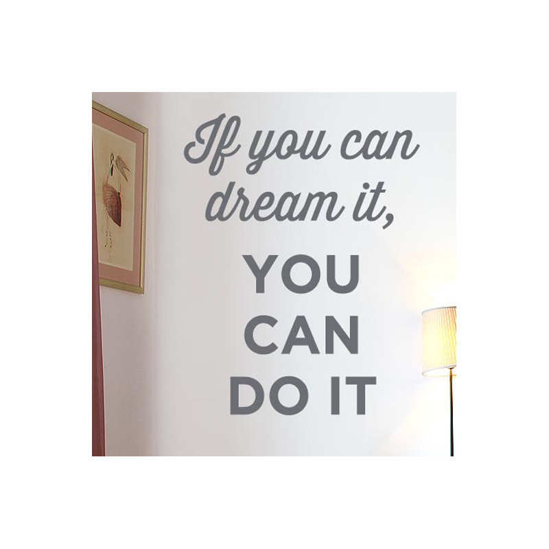 Non-Wall Damaging Wall Decal, Grey, Medium