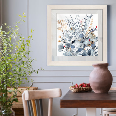 " Indigo & Ochre I - Premium Framed Canvas - Ready To Hang "